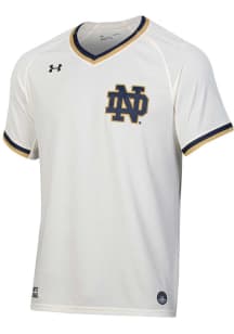 Under Armour Notre Dame Fighting Irish Mens Ivory Replica Baseball Jersey