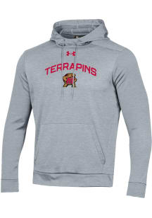 Under Armour Maryland Terrapins Mens Grey Mascot No. 1 Pill Hood