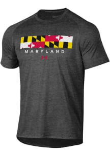 Under Armour Maryland Terrapins Grey Local Tech Short Sleeve T Shirt