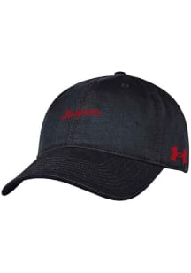 Under Armour Wisconsin Badgers Washed Performance Adjustable Hat - Black