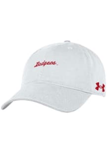 Under Armour Wisconsin Badgers Washed Performance Adjustable Hat - White