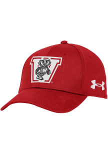 Under Armour Wisconsin Badgers Retro Blitzing Performance Adjustable Hat - Red