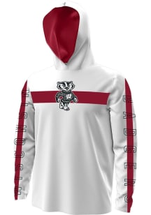 Under Armour Wisconsin Badgers Mens White Gameday Sublimated Hood