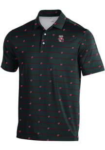 Under Armour Wisconsin Badgers Mens White Gameday Sublimated Short Sleeve Polo
