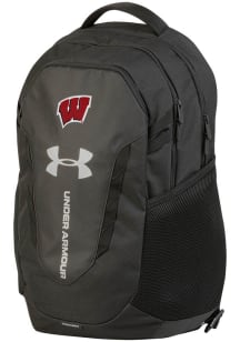 Under Armour Wisconsin Badgers Black Hustle 6.0 Backpack Backpack