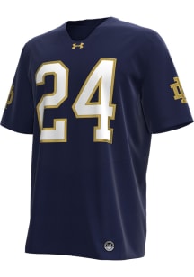 Under Armour Notre Dame Fighting Irish Navy Blue Football Shamrock Football Jersey