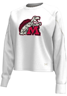 Under Armour Maryland Terrapins Womens White Gameday Crew Sweatshirt
