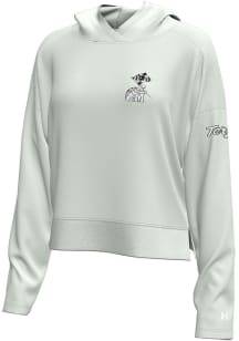 Under Armour Maryland Terrapins Womens Ivory Motion Hooded Sweatshirt