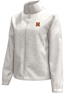 Under Armour Maryland Terrapins Womens Ivory Expanse Light Weight Jacket
