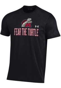 Under Armour Maryland Terrapins Black Flat Name Mascot Perf Cotton Short Sleeve T Shirt