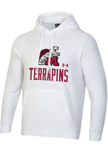 Under Armour Maryland Terrapins Mens White Name Drop All Day Long Sleeve Hoodie