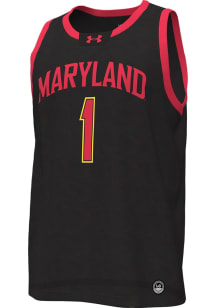 Under Armour Maryland Terrapins Black Replica 1 Jersey
