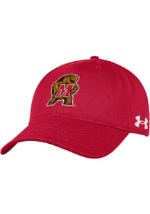 Under Armour Maryland Terrapins Washed Performance Adjustable Hat - Red