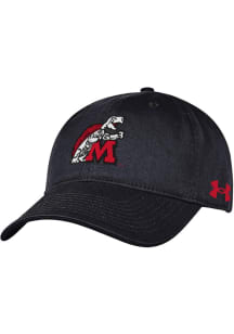Under Armour Maryland Terrapins Retro Washed Performance Adjustable Hat - Black