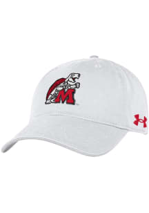 Under Armour Maryland Terrapins Retro Washed Performance Adjustable Hat - White