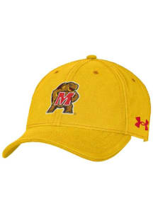 Under Armour Maryland Terrapins Yellow Washed Performance Youth Adjustable Hat