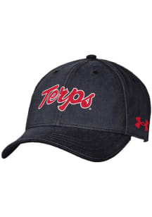 Under Armour Maryland Terrapins Black Script Washed Performance Youth Adjustable Hat
