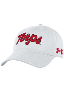 Under Armour Maryland Terrapins White Script Washed Performance Womens Adjustable Hat
