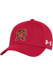 Under Armour Maryland Terrapins Mens Red Blitzing Stretch Flex Hat