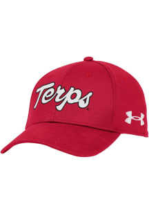 Under Armour Maryland Terrapins Script Blitzing Performance Adjustable Hat - Red