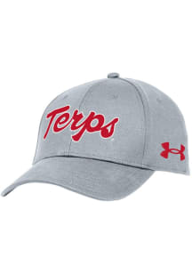 Under Armour Maryland Terrapins Script Blitzing Performance Adjustable Hat - Grey