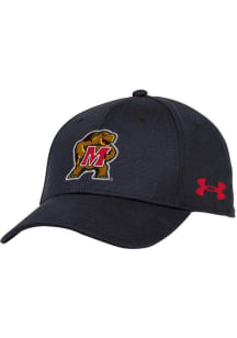 Under Armour Maryland Terrapins Black Blitzing Performance Youth Adjustable Hat