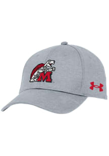 Under Armour Maryland Terrapins Grey Retro Blitzing Performance Youth Adjustable Hat
