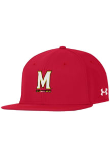 Under Armour Maryland Terrapins Mens Red Huddle Fitted Hat