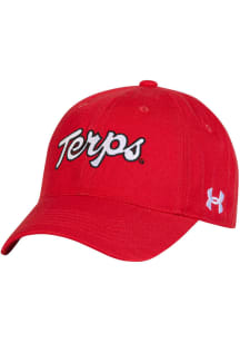 Under Armour Maryland Terrapins Mascot OTS Unstructured Adjustable Hat - Red