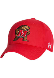 Under Armour Maryland Terrapins Primary OTS Structured Adjustable Hat - Red