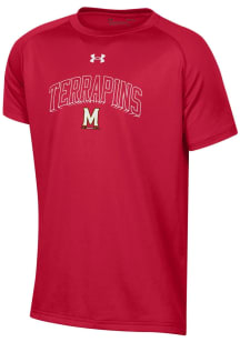 Under Armour Maryland Terrapins Youth Red Tech Short Sleeve T-Shirt