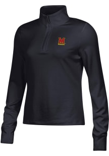 Under Armour Maryland Terrapins Womens Black Motion Qtr Zip Pullover