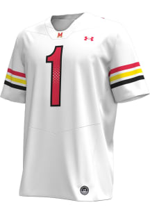 Under Armour Maryland Terrapins Youth White Replica Football Jersey