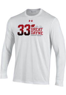 Ron Dayne Wisconsin Badgers White Great Dayne Long Sleeve Player T Shirt