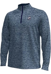 Under Armour Columbus Clippers Mens Navy Blue Gameday Armourfuse Long Sleeve Qtr Zip Pullover