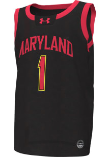 Under Armour Maryland Terrapins Youth Replica Black Basketball Jersey
