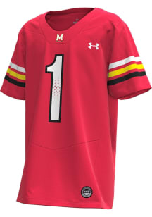 Under Armour Maryland Terrapins Red Football Number 1 Replica Jersey Football Jersey