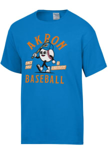 Akron RubberDucks Blue Baseball Short Sleeve T Shirt