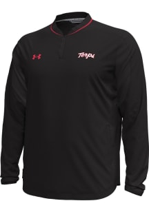 Under Armour Maryland Terrapins Mens Black Sideline Motivate Long Sleeve Qtr Zip Pullover