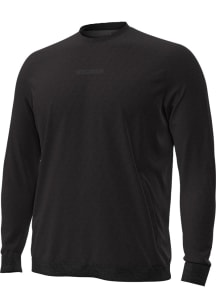 Under Armour Wisconsin Badgers Mens Black Sideline Meridian Long Sleeve Crew Sweatshirt
