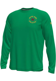 Under Armour Notre Dame Fighting Irish Kelly Green Sideline Knockout Long Sleeve T Shirt