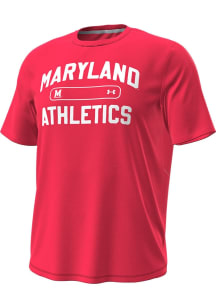 Under Armour Maryland Terrapins Red Sideline Knockout Short Sleeve T Shirt
