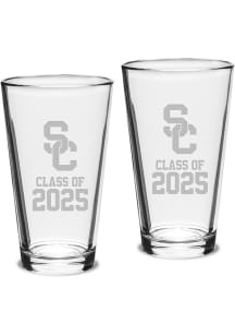 USC Trojans Class of 2025 Set of 2 Pint Glass - White