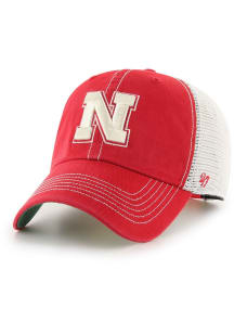 47 Nebraska Cornhuskers Trawler Clean Up Adjustable Hat - Red