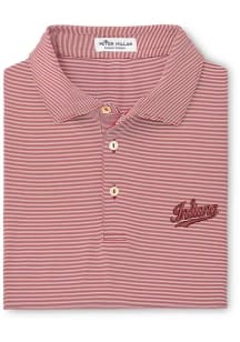 Peter Millar Indiana Hoosiers Mens Crimson Jubilee Short Sleeve Fashion Polo