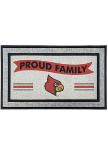 Louisville Cardinals Proud Family 18x30 Door Mat