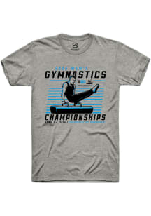 Summit Sportswear Big Ten Dark Grey 2026 Men's Gymnastics Championships Short Sleeve T Shirt