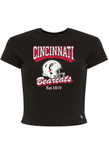 Hype and Vice Cincinnati Bearcats Womens Black Baby Short Sleeve T-Shirt