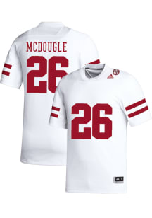 Dwayne Mcdougle   Nebraska Cornhuskers White NIL Name And Number Football Jersey