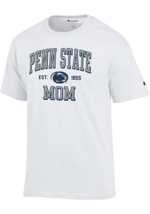 Champion Penn State Nittany Lions White EST Date Mom Jersey Short Sleeve T Shirt